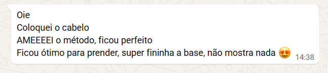 Depoimento de cliente SB — print da conversa